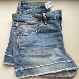 FRAME Denim Le Garçon high-waist shorts